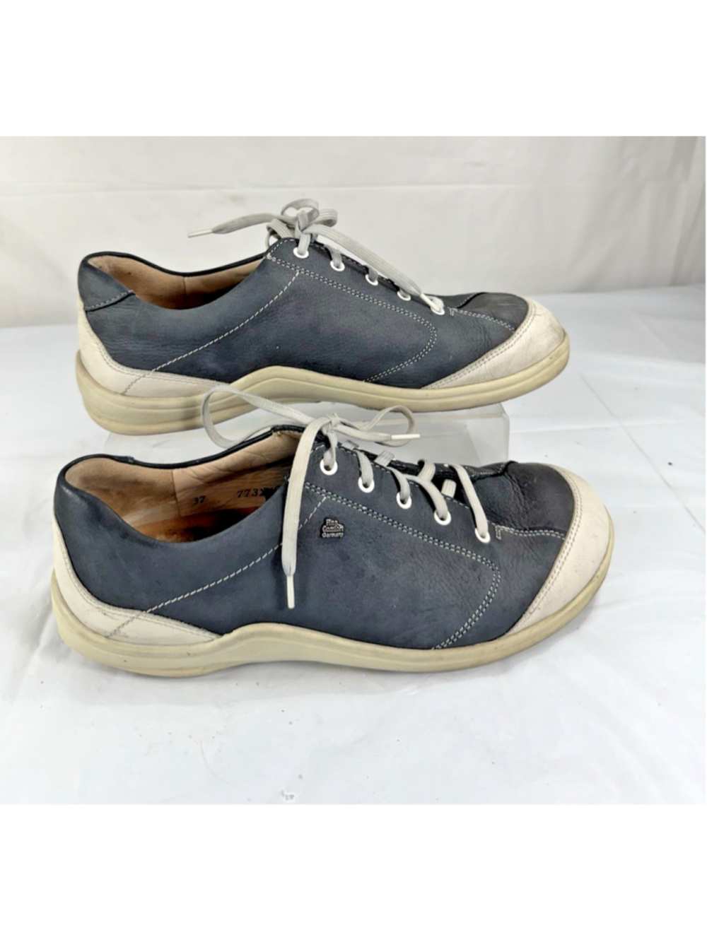 Finn Comfort Womens Soho Blue Nubuck Shoes 37 EU